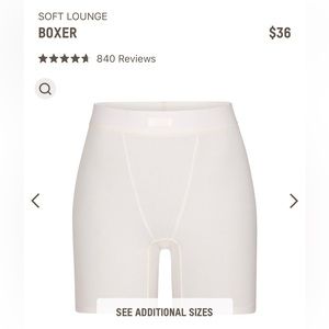 Skims Soft Lounge Boxers - Bone